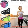 thumbnail image 4 of Running Belt Hydration Waist Pack with Water Bottle Holder for Men&Women Outdoor Sports (Black), 4 of 6