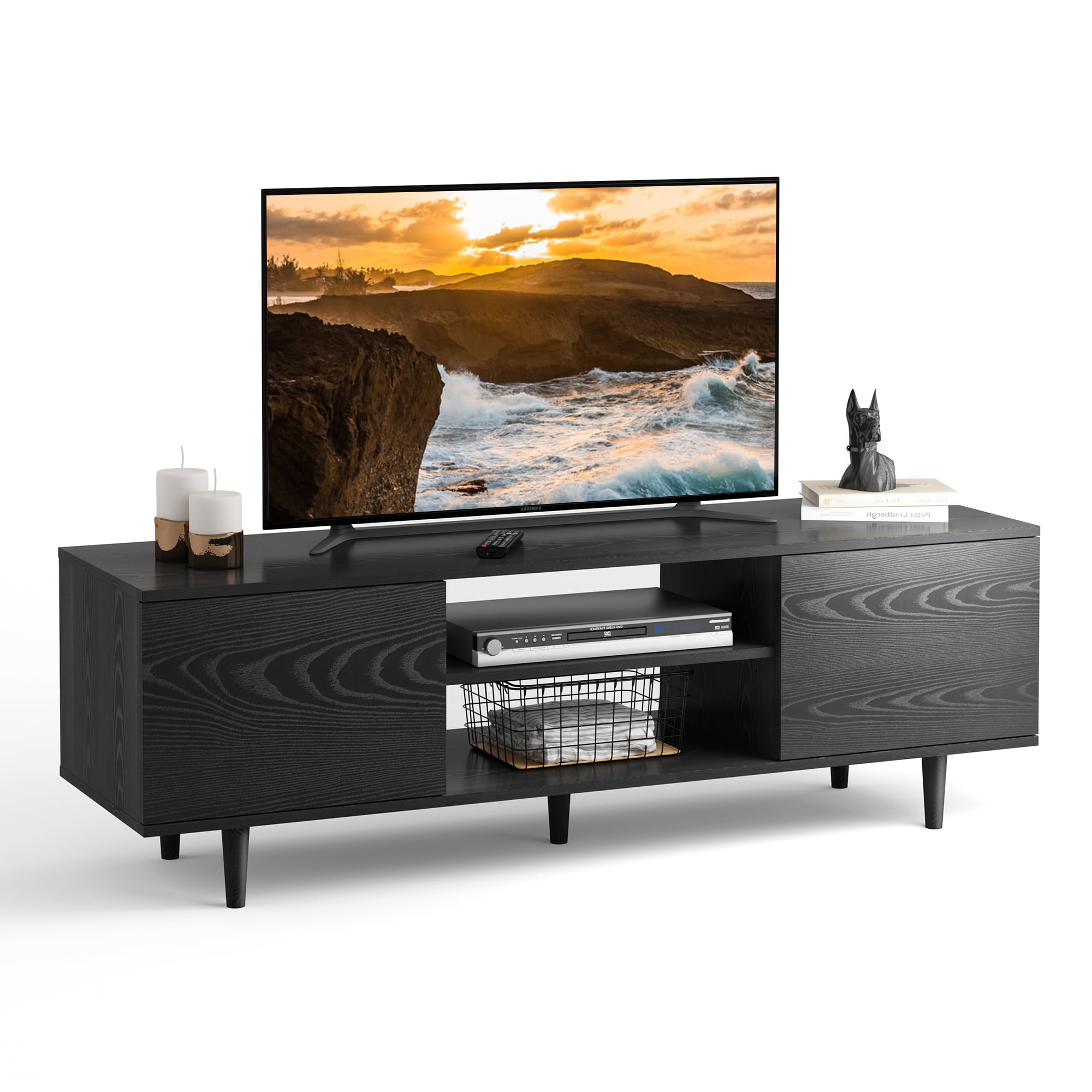 Wlive Tv Stand For 55 50 Inch Flat Screen Tv