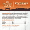 thumbnail image 5 of Wellness CORE 95% Natural Wet Grain Free Canned Dog Food, Turkey & Spinach, 12.5-Ounce Can (Pack of 12), 5 of 7