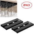 thumbnail image 1 of Jinsinto Coffee Mug Holder Under Cabinet 2 Pack, Metal Sturdy Coffee Mug Rack Under Shelf Organizer, Display Hanging Coffee Cup Storage Hooks for Bar Kitchen Tea Cup, Black, 1 of 4