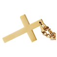 thumbnail image 2 of Cruz colgante CrossSmoo04 5Pzas Oro Collar Cruz Lisa Dije 2.8x4.9cm Metal., 2 of 4