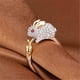 thumbnail image 4 of Anillos para mujer, regalos para mujer, lindo conejito de Pascua, abierto, ajuste delicado, zanahoria, circonita cúbica, joyería de diamantes para mujeres y niñas (talla ajustable 6-11) el anillo, 4 of 5