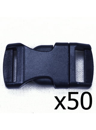 ASR Outdoor (24 Pack) Paracord Bracelet Buckle Set Black 15mm .5 Inch