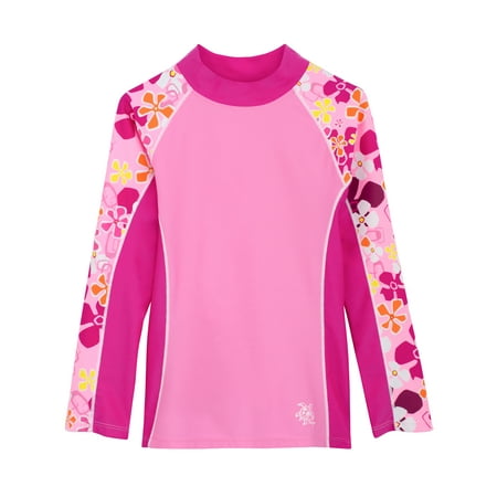 

Tuga Girls Shoreline L/S Rash Guard (UPF 50+) Fresia 4/5 yrs
