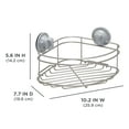 thumbnail image 5 of Satin Nickel Steel Corner Shower Basket, Better Homes & Gardens, 1 Shelf, Suction/Adhesive, 5 of 7