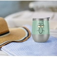 thumbnail image 4 of Spongebob Official Squidward Angry Face 12 oz Stemless Tumbler, Stainless Steel Travel Cup|Lake Tumbler|Insulated with Leak Resistant Slide-Lock Lid, 4 of 7
