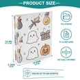 thumbnail image 3 of FORMRS 3 Ring Binder 1.5 inch with Pockets Set of 2 Clip Board 200 Sheets Capacity, Magical Halloween Ghost, 3 of 8