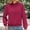 Red, variant on Bovemsi 2025 Spring New Women's Falling Shoulder Long Sleeve Texture T Shirt Round Neck Knitted Solid Color Loose Casual T Shirt, Black Summer Women's Long Sleeve T-Shirts, XL