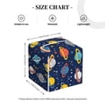 thumbnail image 4 of Gukieu Planets And Stars Print Leather Tissue Box, PVC Waterproof Velcro Opening and Closing Square Tissue Box Holder, Suitable for Home and Office Decoration, 4 of 7