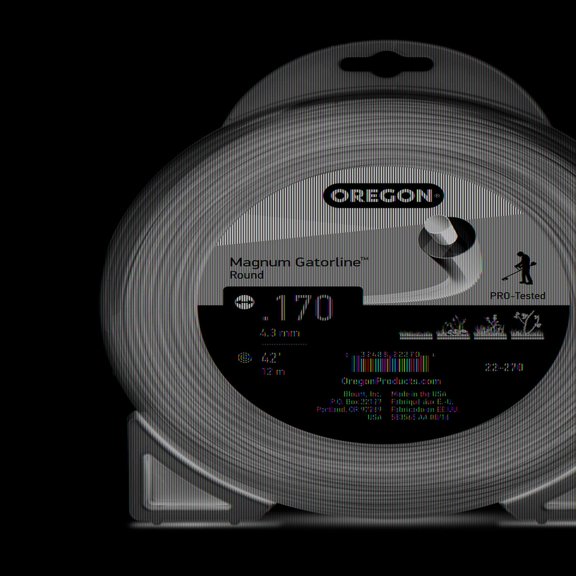 Oregon Trimmer Line - 22-270 - Magnum Gatorline - Round - .170" Gauge, 1/2 lb. Donut, 46 Feet