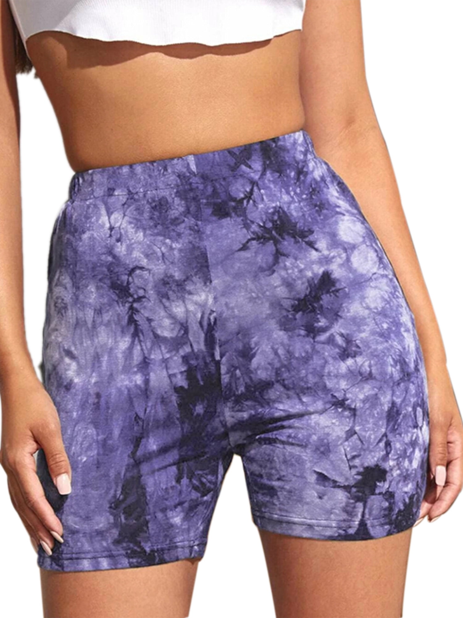 Aunavey Aunavey Women�s Short Yoga Tie Dye Print Pants
