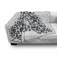 thumbnail image 3 of Letter a Soft Flannel Fleece Throw Blanket, Realistic Soccer Balls in Form of Capital Sports Play League Competition Theme, Cozy Plush for Indoor and Outdoor Use, 70" x 90", Black White, by Ambesonne, 3 of 6
