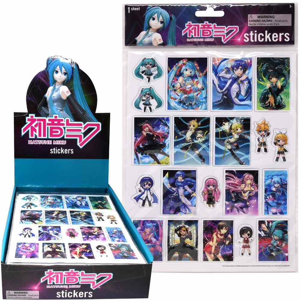 Hatsune Miku Sticker Variety Pack! 100+ Stickers/10 Sticker Sheets! Item  #ST1594