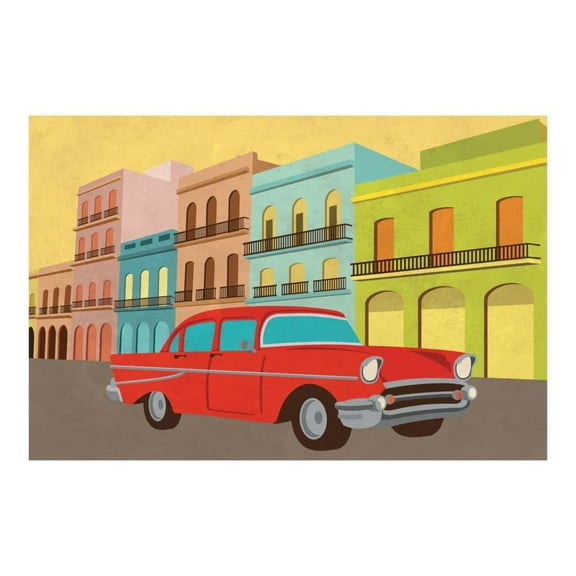 Cuban Backdrop Banner - Party Decor - 3 Pieces