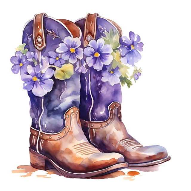 Kit 5D DIY Con Taladro Botas Ramo Del Arte 30x30cm