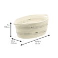 thumbnail image 3 of Cotton Rope Storage Basket, Pet Theme with Bone Shaped Dog Toys Patch, 3 of 7