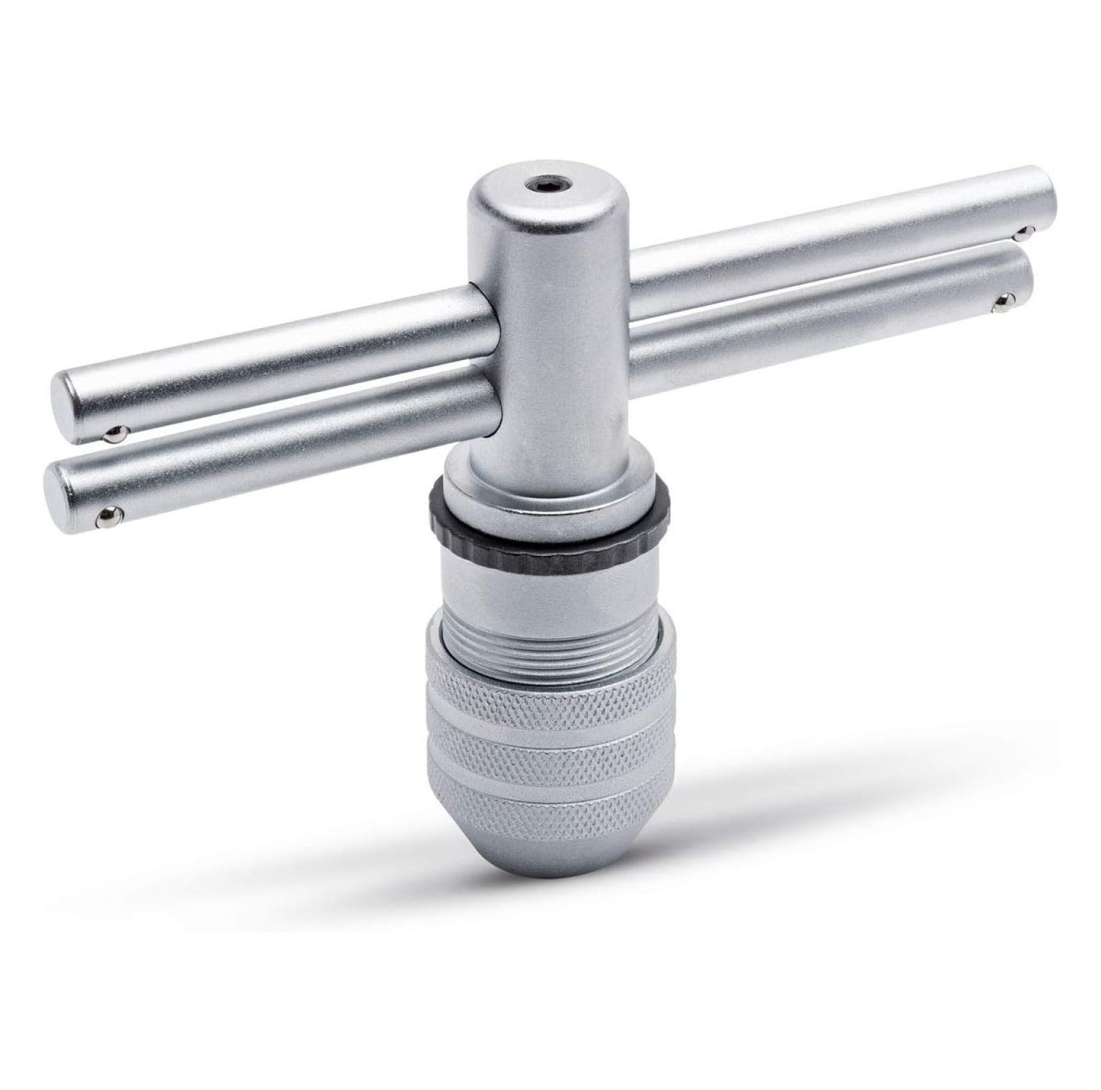Adjustable Ratcheting Thread Tap Wrench T-Handle Tap Holder Tapping Threading Tool Set Left And Right Adjustment Hand