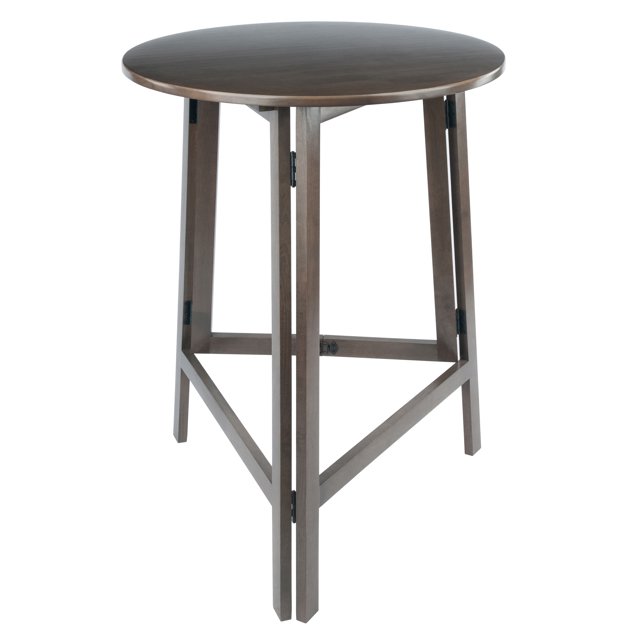 Mesa alta redonda Torrence, acabado gris ostra(16340) Winsome Trading Inc 16340