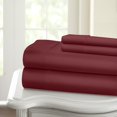 thumbnail image 3 of HLONK Fresh Linen 1200 Thread Count California King Size Deep Pocket Solid Cotton Sheet Set (California King, 3 of 3