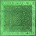 thumbnail image 1 of Ahgly Company Indoor Square Oriental Emerald Green Traditional Area Rugs, 8' Square, 1 of 4