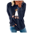 thumbnail image 1 of 2023 Chandail en Molleton de Mode pour Femmes 50 % de Rabais Liquidation Imprimé Mode Ample Manches Longues Col Rond chandail à Capuche, 1 of 3