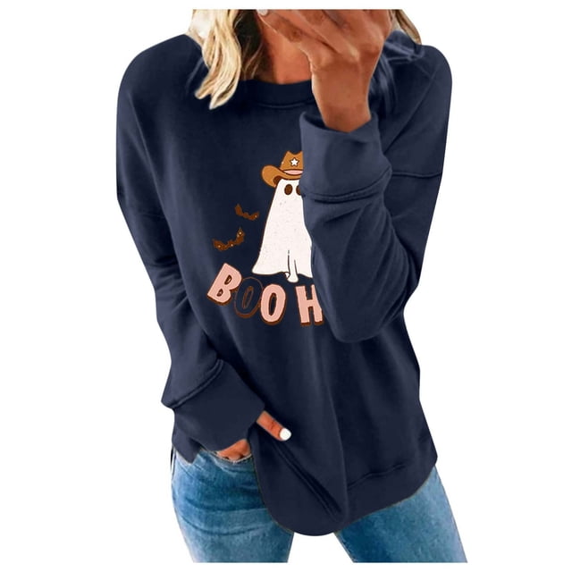 2023 Chandail en Molleton de Mode pour Femmes 50 % de Rabais Liquidation Imprimé Mode Ample Manches Longues Col Rond chandail à Capuche