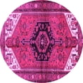thumbnail image 1 of Ahgly Company Indoor Round Persian Pink Traditional Area Rugs, 6' Round, 1 of 4