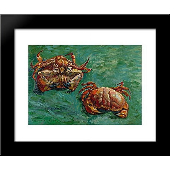 Two Crabs 20x24 Framed Art Print by Vincent van Gogh