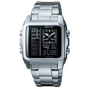 Angle View: Casio Men's Ana-Digi World Time Watch with LED