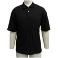 thumbnail image 6 of DPTALR Men's Solid Color Short Sleeve Button-Up Casual Shirt,Black,Big and Tall Men XXXL, 6 of 9