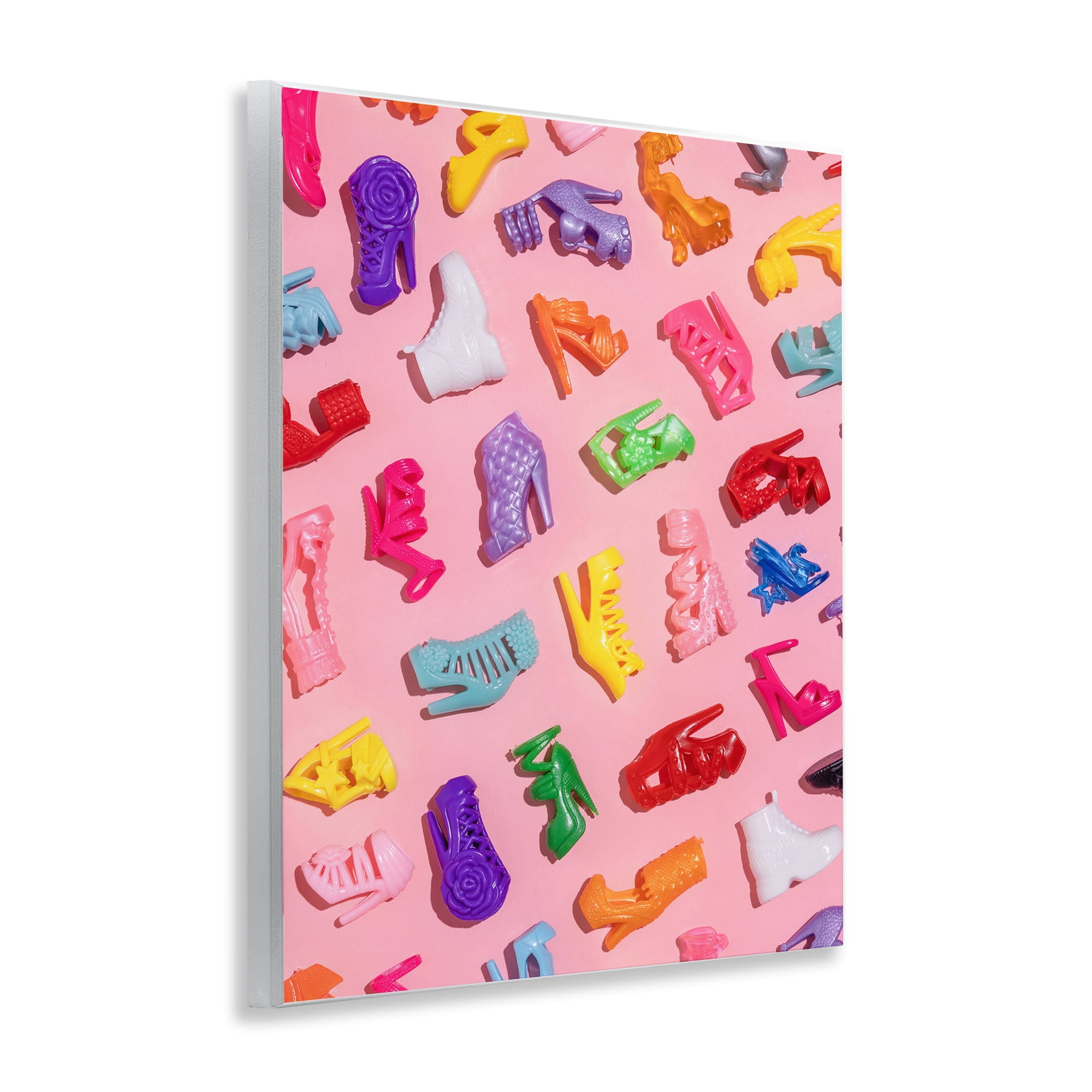 Stupell Industries Tiny Colorful Doll Shoes Wall Plaque Art, design by LISH Creative