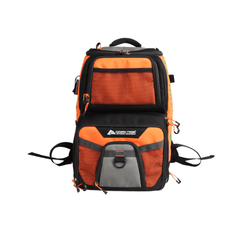 Ozark Trail Elite Durable Fishing Tackle Backpack with 360 & 350 Boxes,  Orange and Black – BrickSeek