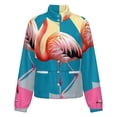 thumbnail image 5 of Jackets for Women Winter Coat Jackets Flannel Stand Collar Jacket(Flamingo Pop Art Print,Size:S-4XL), 5 of 7