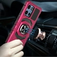 thumbnail image 3 of For Motorola Moto G Power 5G (2025) Case, Hybrid Dual Layer with 360° Rotate Magnetic Ring Stand Holder Kickstand TPU Rugged PC Shockproof Phone Cover (Hot Pink), 3 of 9