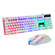 thumbnail image 1 of Teclado Malubero USB para Juegos Blanco con Retroiluminacion, 1 of 4