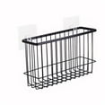 thumbnail image 4 of Self-Adhesion Kitchen Bathroom Iron Basket Bin Storage Rack Mesh Organizer  BK, 4 of 6