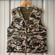 thumbnail image 4 of Chaleco de camuflaje con múltiples bolsillos para exteriores, chaleco para hombres, ropa de trabajo de mediana edad y ancianos, chaleco de pesca fino, chaleco de primavera y otoño para hombres, 4 of 4