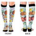 thumbnail image 4 of FORMRS Womens Knee High Socks Casual Long Thick Travel Daily Wear, 1 Pair, Yellow Tomatoes, 4 of 6