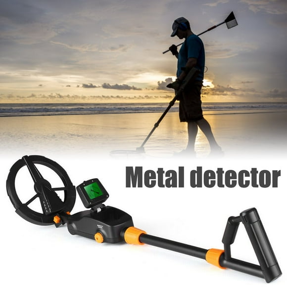 LNGOOR Metal Detector for Kids High Accuracy Adjustable Metal Detector with LCD Display Waterproof Search Coil
