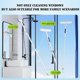 thumbnail image 4 of 1.3M Long Handle Spray Squeegee for Window Cleaning, Scraper Squeegee Microfiber Mop Stainless Shower Glass WIndow Cleaner, 4 of 5
