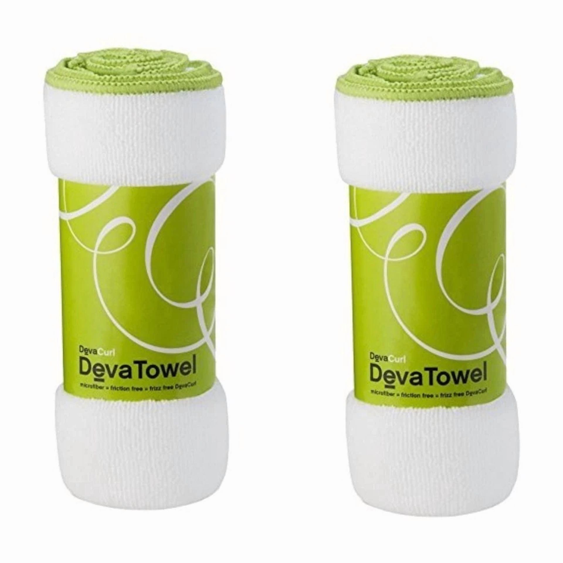 BUTTERFLY- Deva Curl Microfiber Towel Pack Of 2, White