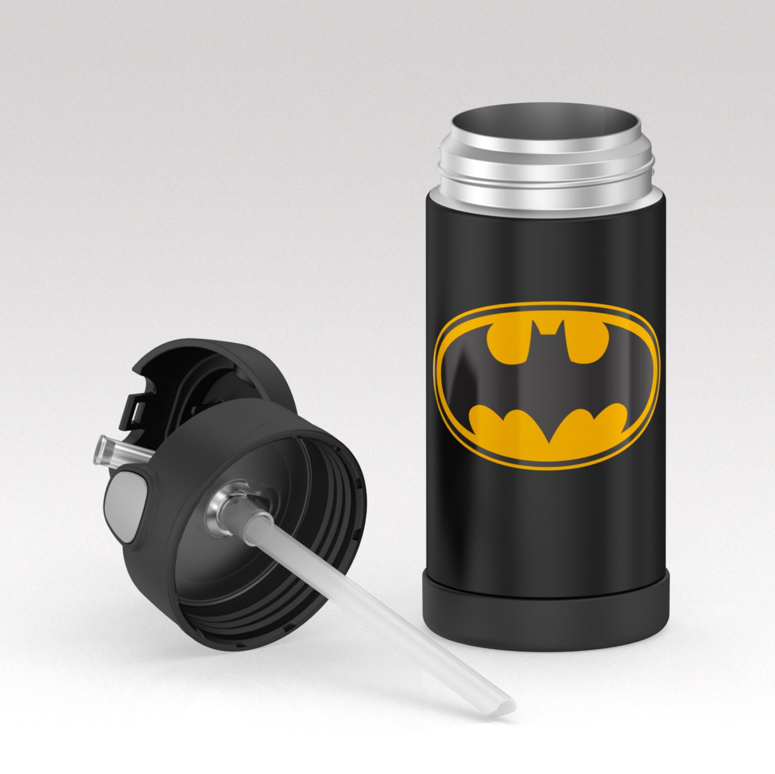 Batman SUPER Thermos Funtainer 12-oz school lunch box packed drink container 