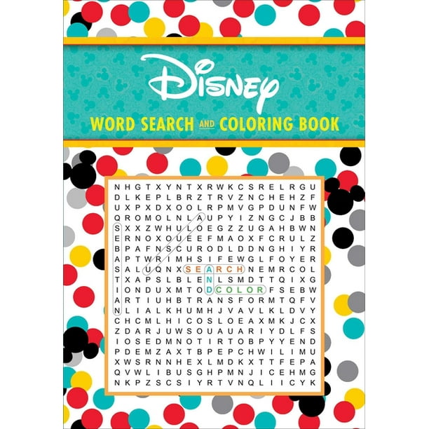 Download Disney Word Search And Coloring Book Paperback Walmart Com Walmart Com