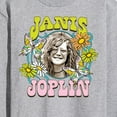 thumbnail image 3 of Janis Joplin - Butterfly And Flowers - Men's Long Sleeve T-Shirt, 3 of 5