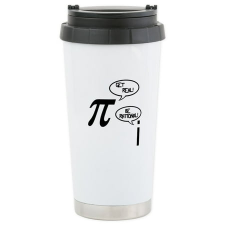 Regal Stainless CafePress - Get Real Stainless Steel Travel Mug - Stainless Steel Travel Mug, Insulated 16 oz. Coffee Tumbler ()