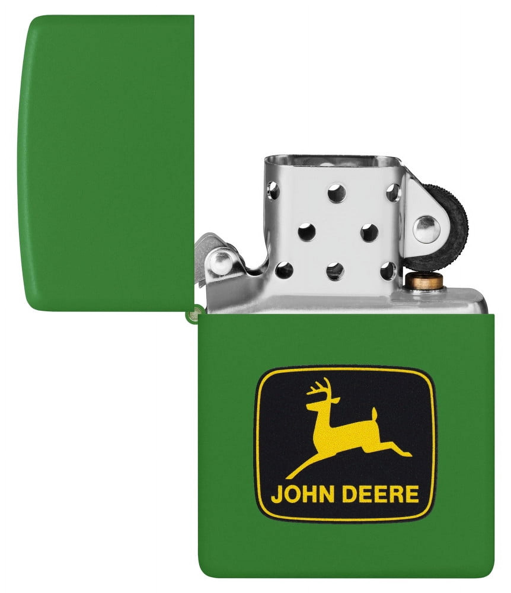 Zippo Pocket Lighter John Deere Logo Design Moss Green
