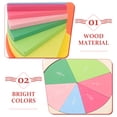 thumbnail image 3 of Wood Fraction Puzzle 1 Set Fraction Number Trays Assorted Color Wood Plastic Early Education 11.8X11.8X1.6In, 3 of 9