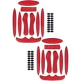 thumbnail image 1 of LLC Universal Motorcycle/Bicycle Helmet Foam Replacement Pads - Red, 2 Sets, 1 of 5