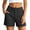 Black, variant on Dpjklzsn Women's High-Waisted Tailored Shorts - Button & Zip Front, Side Pockets and Rolled Cuffs for Work, Travel and Dressy Casual Outfits