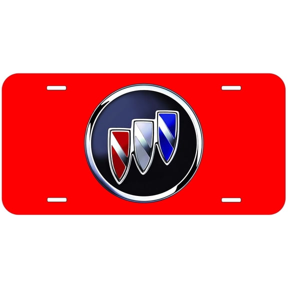 Buick Red Novelty Car Auto License Plate